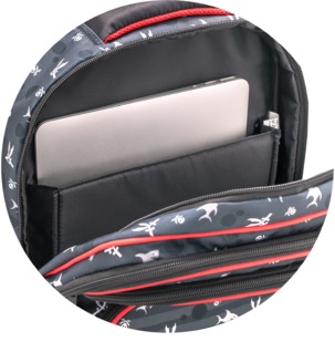 Padded laptop holder