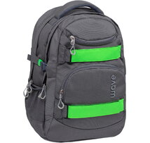 338-72/A Charcoal gray and fluo green
